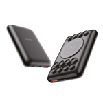 Porodo Suction Power Bank 10000mAh PD-PBFCH012-BK – 18W Type-C PD, 10W Wireless Charging, QC 3.0,