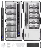 Porodo Techfix PDGTE970 97-in-1 Electric Screwdriver Kit – Rechargeable Precision Repair Set with 65 Bits & LED Light |