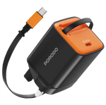 Porodo Tezpatro 45W GaN Fast Charger in Oman – Compact High-Speed Charging Power