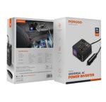 Porodo Universal AC Power Inverter PD-FWCH057 — 200W Car Inverter with USB-C PD 30W, Dual USB-A QC, Smart Cooling & Safety Protections (Black) - Image 3
