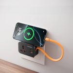 Porodo Universal Wall Socket PD‑FWCH056 – UK 3‑Pin Plug with Built‑in 30 cm USB‑C Cable, 20 W PD, 18 W USB‑A Charging (Price In Oman) - Image 4