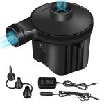 Portable Electric Air Pump 150 PSI — Rechargeable Cordless Tire Inflator with Digital Display, LED Light & Auto-Stop |