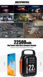 Power Plus Portable Power Generator 22.5Ah QC3 – High Capacity Fast Charging Portable Battery Pack for Outdoor & Emergency Use - Image 2