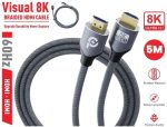 Powero+ 5M 8K Braided HDMI Cable (HDMI8K5M) – Ultra HD 8K@60Hz, 48Gbps High, Best Price In Muscat Oman - Image 3