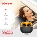 Powero+ Clara True Wireless Earbuds (PR-CLBT7324) – HiFi Sound, Touch Sensor, 18H Playtime, - Image 5