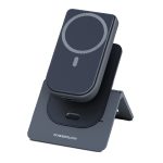 Powerology 10 000 mAh MagSafe Power Bank PD 20 W - Compact Aluminum, PD & Wireless (15 W)