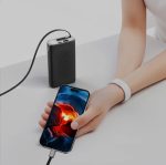 Powerology 20000 mAh Retractable Cable Power Bank – 35 W Fast Charge with Built‑in 70 cm Type‑C Cable (PP072) - Image 4