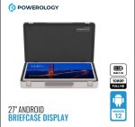 Powerology 27" Android Briefcase Display PUHD27WH – Full HD Touchscreen, 8GB RAM, 128GB Storage, WiFi 6, Bluetooth 5.2, - Image 3