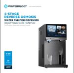 Powerology 4-Stage Reverse Osmosis Water Purifier Dispenser PSROWTRD – 5L Tank, Hot & Cold Water, 7" Touch Display, - Image 2