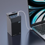 Powerology 50000mAh Power Bank PPBCHA68 — 65W Fast Charge, 3×USB-C (PD) + 3×USB-A, LED Display, 185Wh High-Capacity (Black) - Image 4