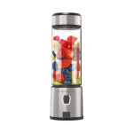 Powerology 6-Blade Portable Juicer 450ml 126W – Black (P6BPJBK) | Compact Rechargeable Blender - Price in Oman