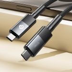 Powerology 8K Video USB4 Type-C 40Gbps Cable (PCAB009-GY) – 240W PD, 2M Braided - Best Price In Muscat Oman - Image 2