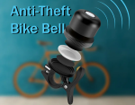 Powerology Bicycle & Scooter Bell with AirTag Mount (PPBCHAX3) — Copper Bell, AirTag Holder, Accelerometer Anti-Lost, 80–100dB, Water-Resistant (Black) - Image 4