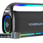 Powerology Deep Bass Party Speaker PWLAU012 – 150W Bluetooth Speaker with Wireless Mic,Best Price In Muscat Oman