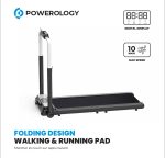 Powerology Folding Design Walking & Running Pad PFTRDMLBK – Compact Smart Treadmill for Home & Office Use - Image 3
