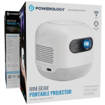 Powerology Mini Beam Portable Projector PWMPM2WH (White) – 720p Android 13, 100 ANSI Lumens, 8700mAh Battery, Up to 200″ Screen - Image 7