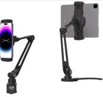 Powerology Multi-Mounting Phone & Tablet Holder PSARSPHBK – 360° Rotatable, Adjustable Arm, Aluminum Build, - Image 3