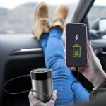 Powerology P52ACMBK Cordless Portable Air Compressor - 150 PSI, 5200mAh Power Bank & USB-C - Image 6