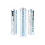 Powerology PAA V2RBT USB-Rechargeable AAA Battery Pack (4 pcs) – 1.5 V Lithium-Ion, 450 mAh, USB-C Charging (Price In Oman)