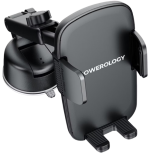 Powerology Raven Auto-Clamping Car Phone Mount PWRLX08BK – Strong Suction, 360° Rotation, 5.5-9 cm Clamp | - Image 3