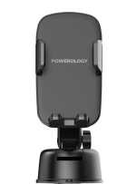 Powerology Raven Auto-Clamping Car Phone Mount PWRLX08BK – Strong Suction, 360° Rotation, 5.5-9 cm Clamp | - Image 4