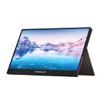 Powerology Ultra Slim 15.6" Full HD Portable Monitor with Dual Speakers (PPMN156BK) – USB-C & HDMI Connectivity