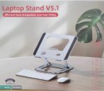 Premium Aluminum Alloy Laptop Stand – Adjustable, Foldable, High‑Ventilation Ergonomic Riser - Image 4