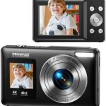 Professional 4K Dual Screen Digital Camera PC110 – Front & Rear LCD for Vlogging & Selfies