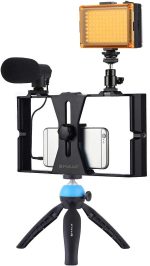 Puluz 4-in-1 Broadcast LED Selfie Stick in Oman – Live Streaming Light Stand