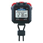 Q&Q HS43 Digital Sports Stopwatch – Waterproof 50M, 10-Year Battery, Split Time & Alarm