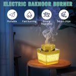 Quran Speaker SQ-209P — Portable Bakhoor Burner, Bluetooth Speaker with 114 Chapters, Night Light & Remote | - Image 6