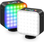 RGB Pocket Video Light AY-72 — Rechargeable Mini RGB Fill Light (2600-5600 K), Portable 3.7 W Panel