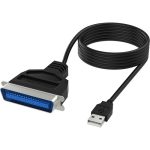 Sabrent USB 2.0 to DB25 IEEE-1284 Parallel Printer Cable Adapter (PR1) – 6ft, Plug & Play, Compatible with Windows & Mac