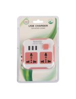 Saffron USB Socket Adapter E03 – Universal Travel Plug with Built‑in USB Port - Image 4