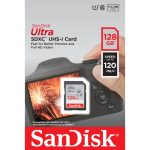 SanDisk Ultra 128GB SDXC UHS-I Memory Card – Up to 140MB/s, Class 10, Full HD Video, Ideal for Cameras and Camcorders,