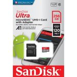 SanDisk Ultra 256GB microSDXC UHS-I Memory Card – Up to 150MB/s Read Speed, Class 10, U1, A1 – Ideal for Full HD Video Recording, Smartphones, Tablets, and Drones,