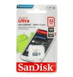 SanDisk Ultra 32GB microSDHC UHS-I Memory Card – High-Speed Class 10 with SD Adapter