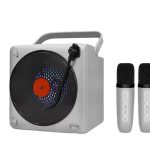 SDRD SD-507 Portable Bluetooth Karaoke Speaker with Dual Microphones and LED Lights – Ideal for Parties and Events,