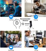 Sensitive Microphone A1 – Plug & Play Condenser Mic with Volume & Echo Control, 3.5mm Jack, Ideal for Recording, Streaming, and Gaming, - Image 4