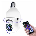 Smart Bulb Camera SCB512 – 1080P HD, 360° Pan & Tilt, WiFi, Night Vision, Two-Way Audio, Motion Detection - Image 2