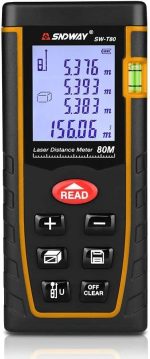 SNDWAY EW00771 Laser Distance Meter – Professional 100 m Precision Rangefinder –