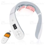 TechLove PG‑2601B19 Portable Neck Massager – U‑Shaped EMS/TENS, Heating, 6 Modes, Remote Control –