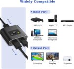 Techole HS305 Bi-Directional HDMI Switch – 4K 3D 1080P HDMI Splitter 2 In 1 Out or 1 In 2 Out, No External Power Required - Image 4