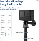 Telesin 270 cm Carbon Fiber Selfie Stick for GoPro – Ultra-Long Telescopic Extension Pole - Image 3
