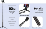 Telesin GP-MNP-090-S Aluminum Monopod / Selfie Stick + Tripod for GoPro & Action Cameras - Image 9