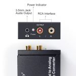 TERSELY 192KHz Digital to Analog Audio Converter with Bluetooth 5.0 – Optical/Coaxial to RCA & 3.5mm Output, Volume Control – - Image 4