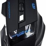 Tinji TJ-2 Wired Gaming Mouse – 3200 DPI, RGB LED Backlit, 6 Programmable Buttons – Ergonomic USB Mouse for PC & Laptop