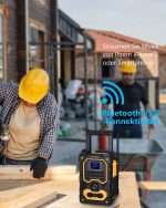 UEME Robuste BGL1 DAB+ FM Bluetooth Radio – 16W Stereo Sound, 2.5" LCD Display, USB Charging, AUX Input, Splash-Proof Design – - Image 6