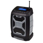 UEME Robuste SML1 DAB+ FM Bluetooth Radio – 5W Stereo Sound, LCD Display, USB Charging, AUX Input, Splash-Proof Design –