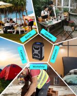 UEME Robuste SML1 DAB+ FM Bluetooth Radio – 5W Stereo Sound, LCD Display, USB Charging, AUX Input, Splash-Proof Design – - Image 5